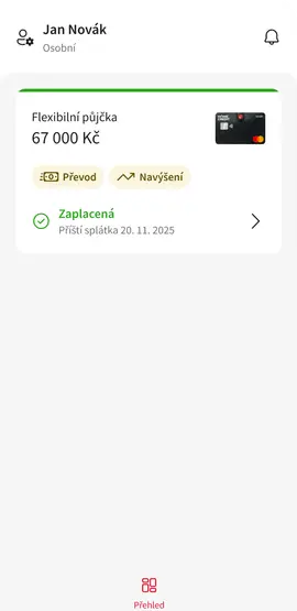 Prehled Aktivni smlouvy Flexi CZ