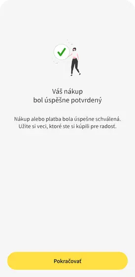 Potvrzeni platby potrvzen SK 1080x2205px