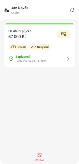Prehled Aktivni smlouvy nevydana Flexi CZ