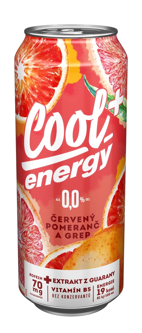 Cool energy plus CAN cerveny pomeranc grep CZ